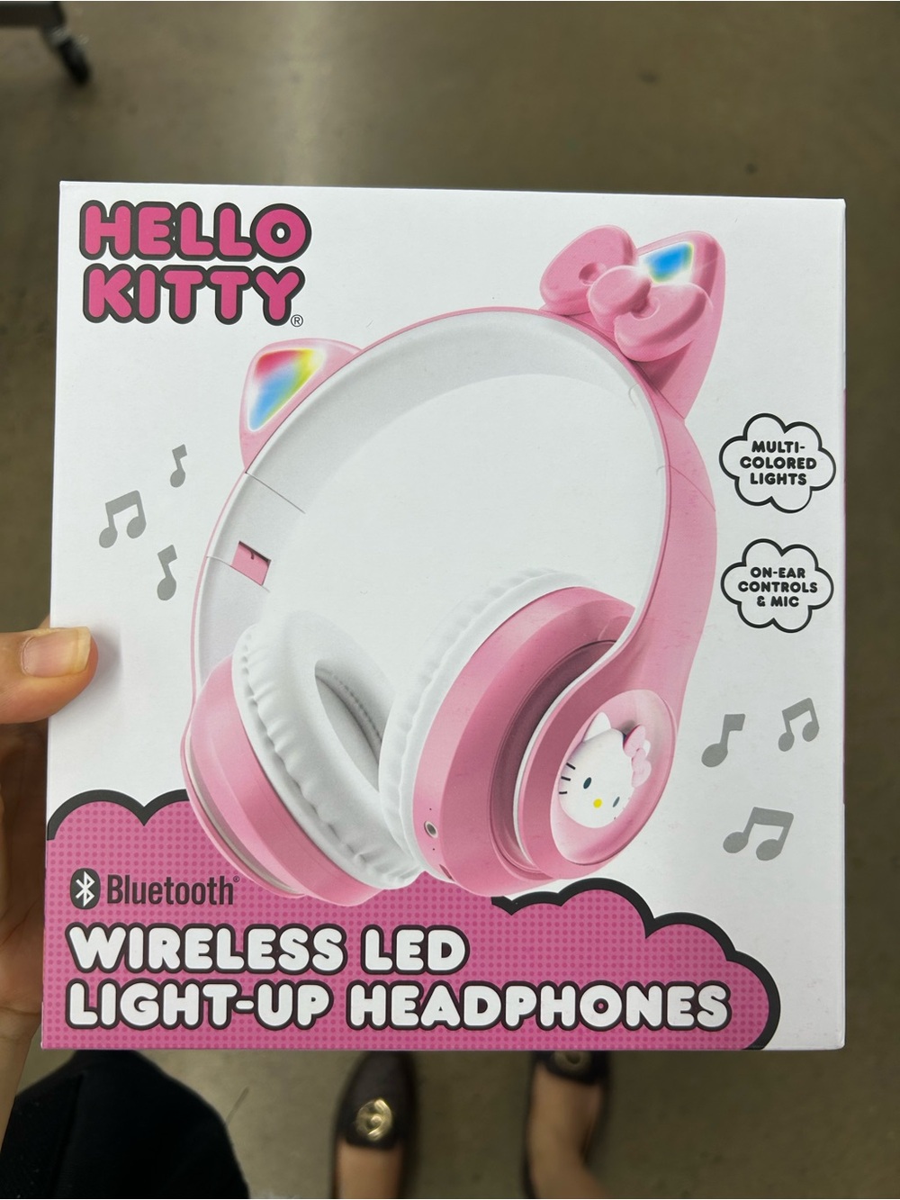 NWT Hello Kitty Light-Up Bluetooth Headphones